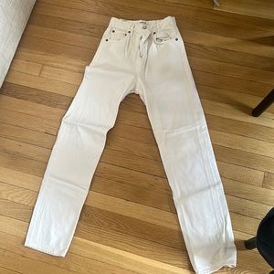 AGOLDE 90’s Pinch Straight Leg Jean in Cream